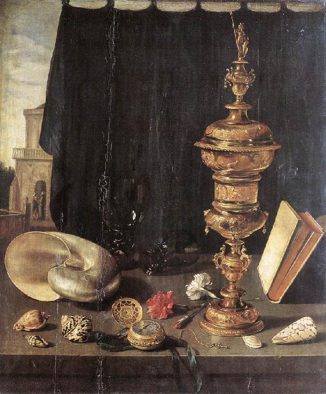 CLAESZ, Pieter Still-life with Great Golden Goblet fg